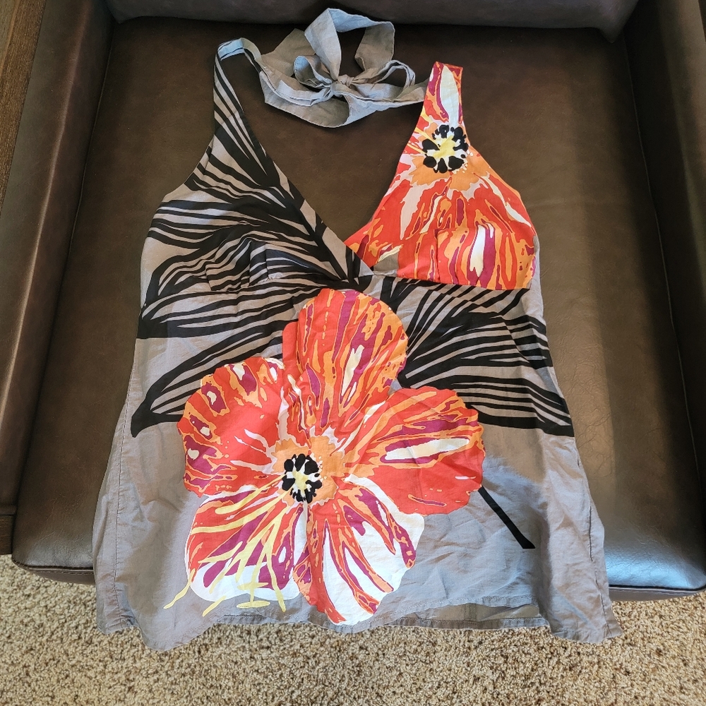 Halter floral top